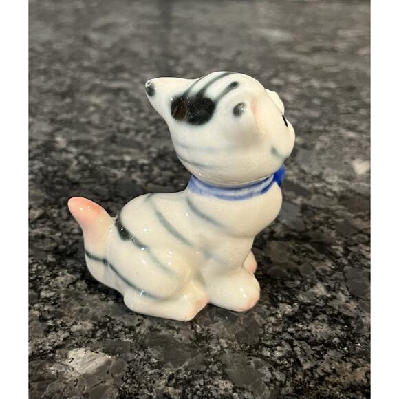 Vtg 50s 60s Lipper & Mann 2 Porcelain Striped Kittens Japan Missing Mom & Leash - Picture 13 of 13